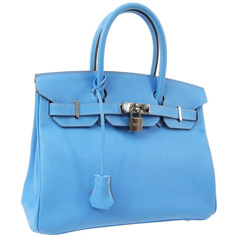 baby blue hermes bag